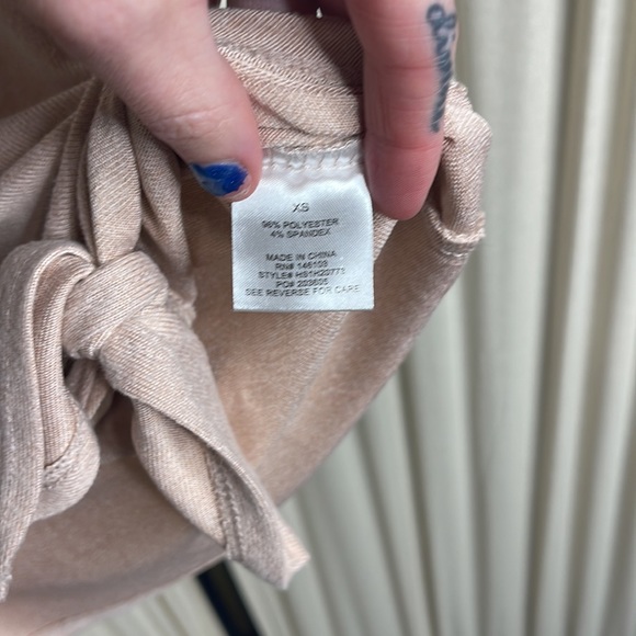 ❗️MOVING SALE❗️EUC- HIPPIE ROSE OVERSIZED LIGHT PINK SOFT LONG SLEEVE TOP XS - Picture 10 of 10